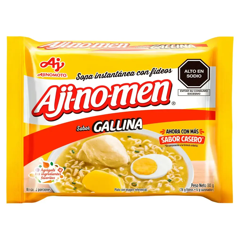 Sopa Instantánea Ajinomen Sabor gallina 80 g