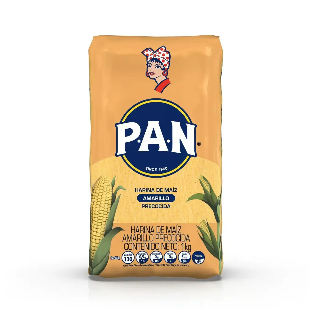 Harina Pan Maíz Marillo Precocida x 1 Kg
