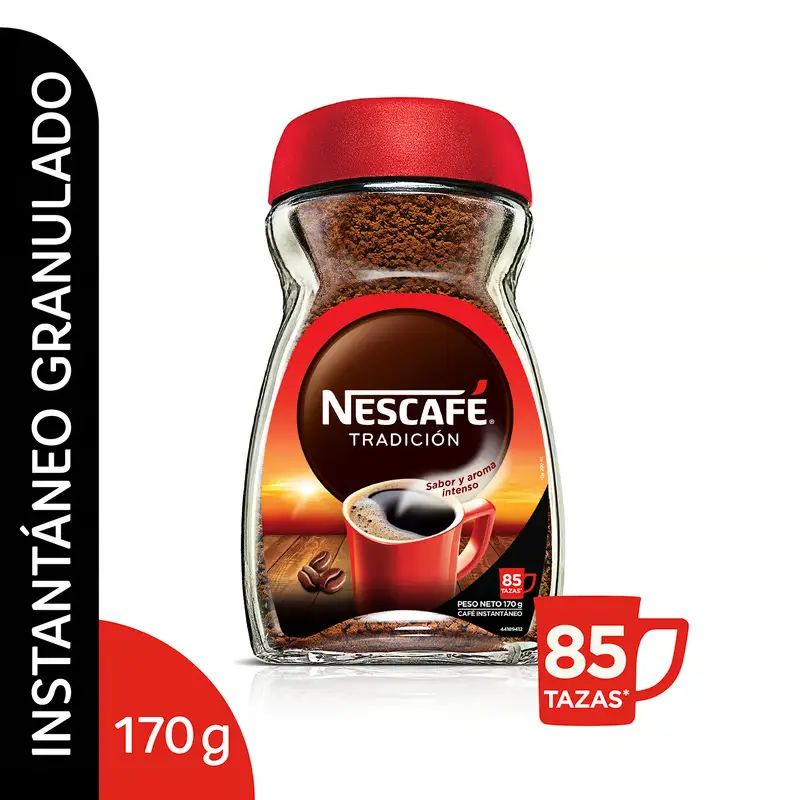 Café instantáneo Nescafé Tradición 170 gr