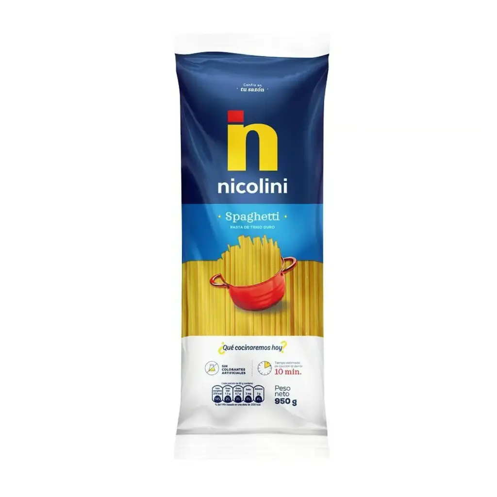 Fideos Nicolini Spaghetti 950 gr