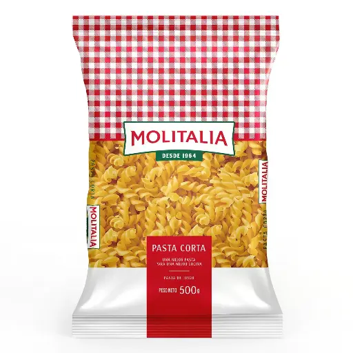 Fideo Molitalia Tornillo Pasta de 500 gr