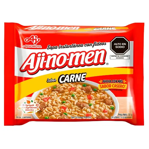 Sopa Instantánea Ajinomen Sabor Carne 80 gr
