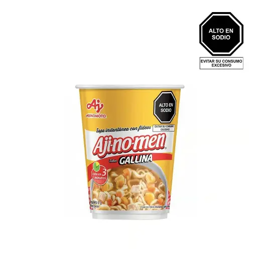 Sopa instantánea Ajinomen sabor gallina de 51 gr