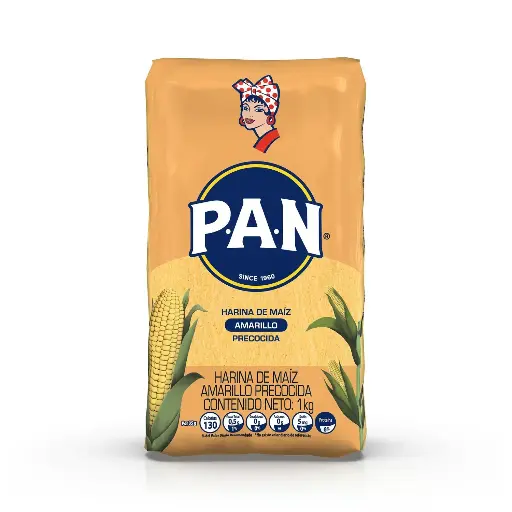 Harina Pan Maíz Marillo Precocida x 1 Kg