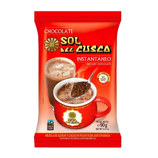 Chocolate Instantáneo Taza Sol De Cuzco x 90 gr