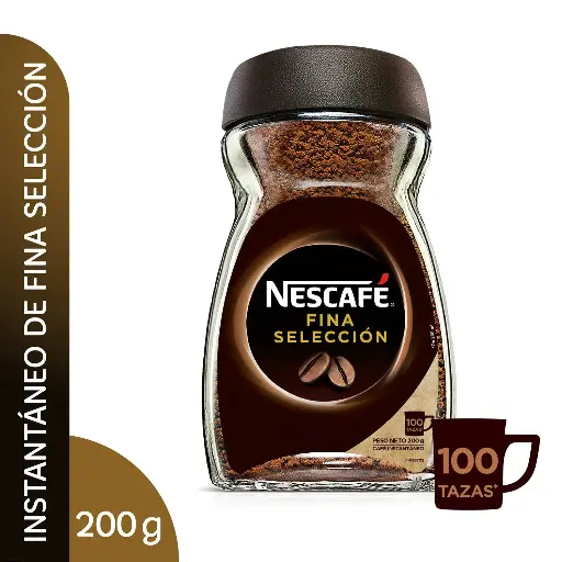 Café instantáneo Nescafé Fina Selección de 200 gr